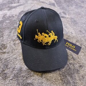 Polo Ralph Lauren Lunar New Year Triple Pony Ball Cap Hat Leather Strap Unisex